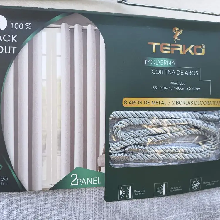 Cortina blackout moderna (2 paneles)'s photo #2