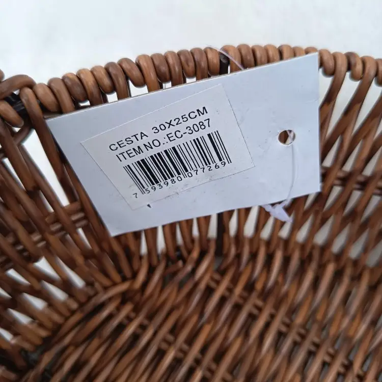 Cesta tipo mimbre redonda's photo #4
