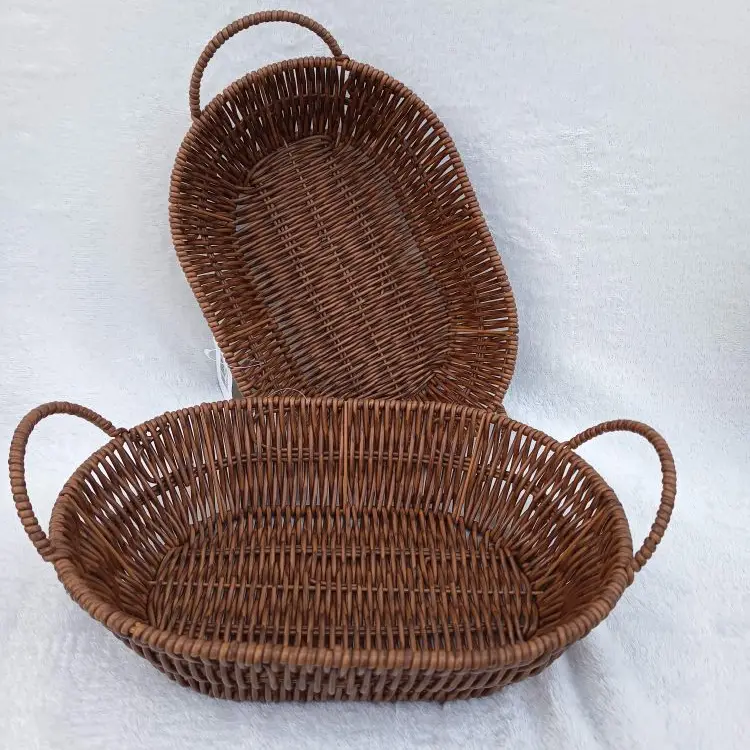 Cesta tipo mimbre ovalada's photo #1