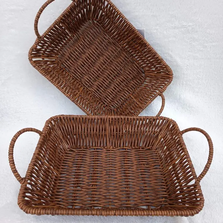 Cesta tipo mimbre rectangular's photo #1