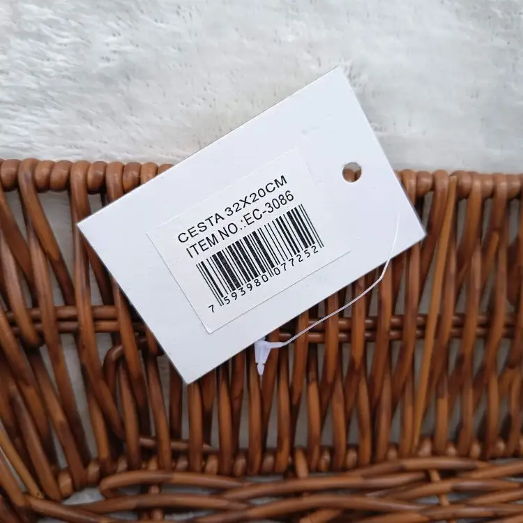 Cesta tipo mimbre rectangular's photo #3
