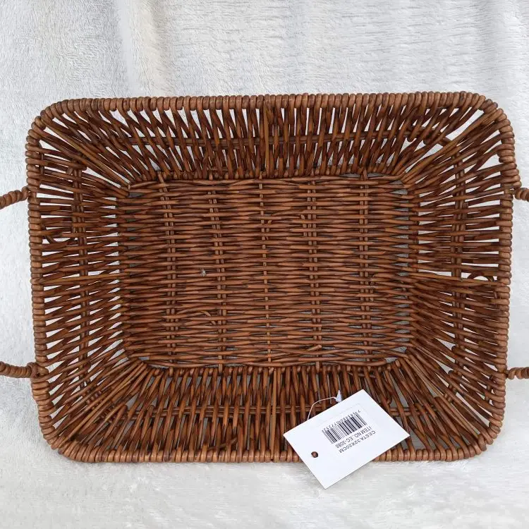 Cesta tipo mimbre rectangular's photo #1