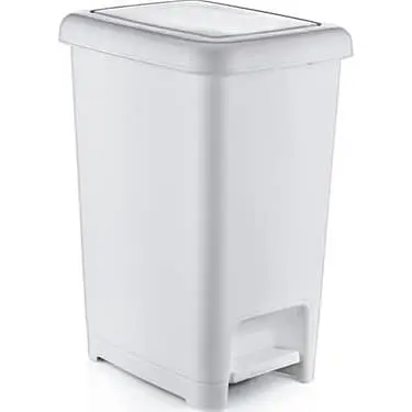 PAPELERA SLIM CON PEDAL 10 LT's photo #1