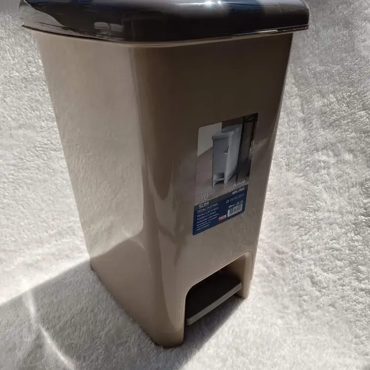 PAPELERA SLIM CON PEDAL 10 LT's photo #1