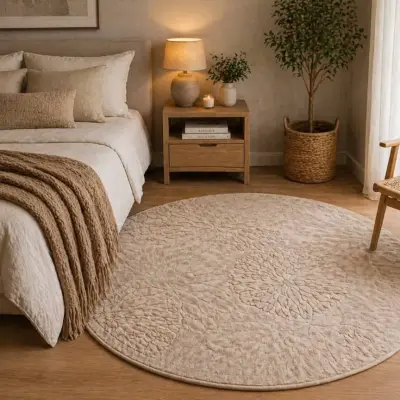 Alfombra Redonda Beige's photo #1