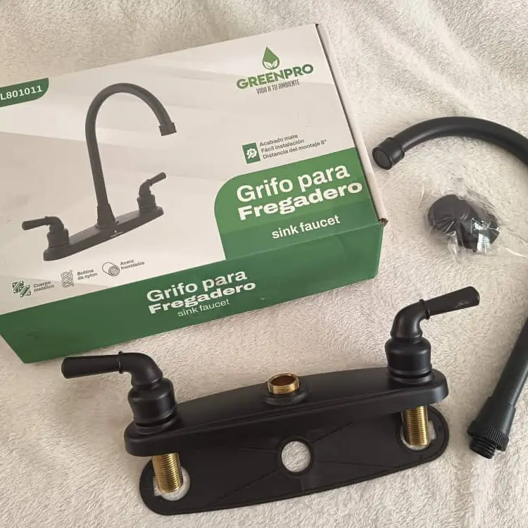 Grifo Fregadero doble cuello cisne negro GP 1011's photo #1