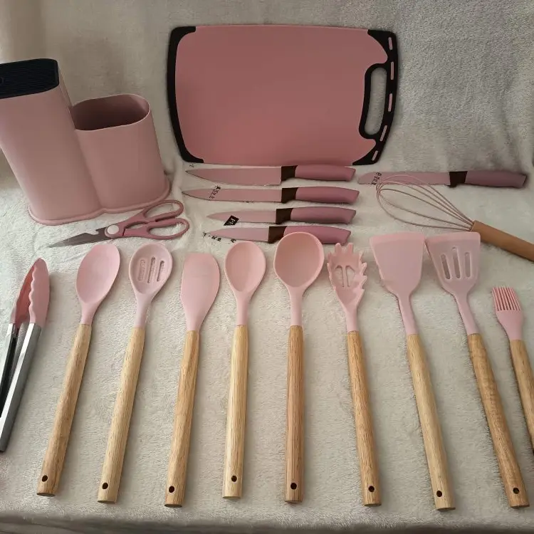 Set de silicona para cocina rosado's photo #2