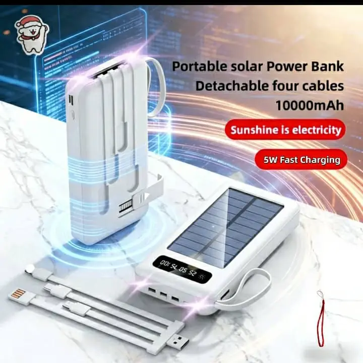 Power bank con panel solar — imagen 1