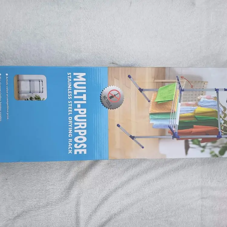 Tendedero multifuncional plegable de acero — imagen 1