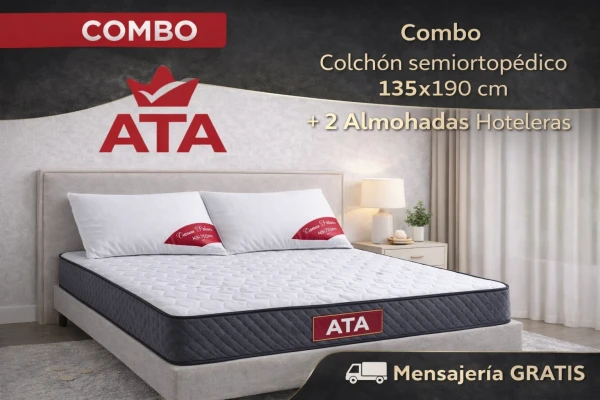 Colchón ATA camero con set de 2 Almohadas hoteleras's foto | CASAVIVA |  BizneCubano