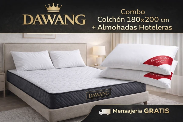 Colchón 180x200cm Dawang + 2 almohadas hoteleras's foto | CASAVIVA |  BizneCubano