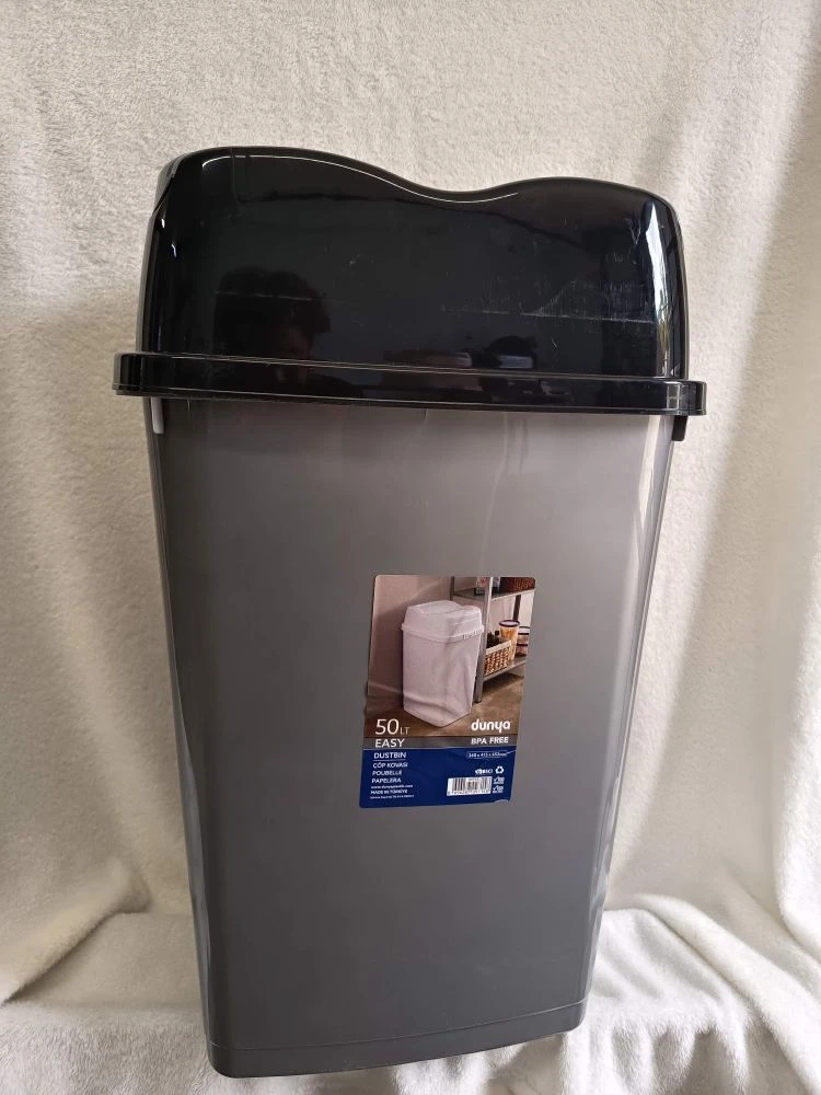 Papelero 50 litros gris's foto | CASAVIVA |  BizneCubano