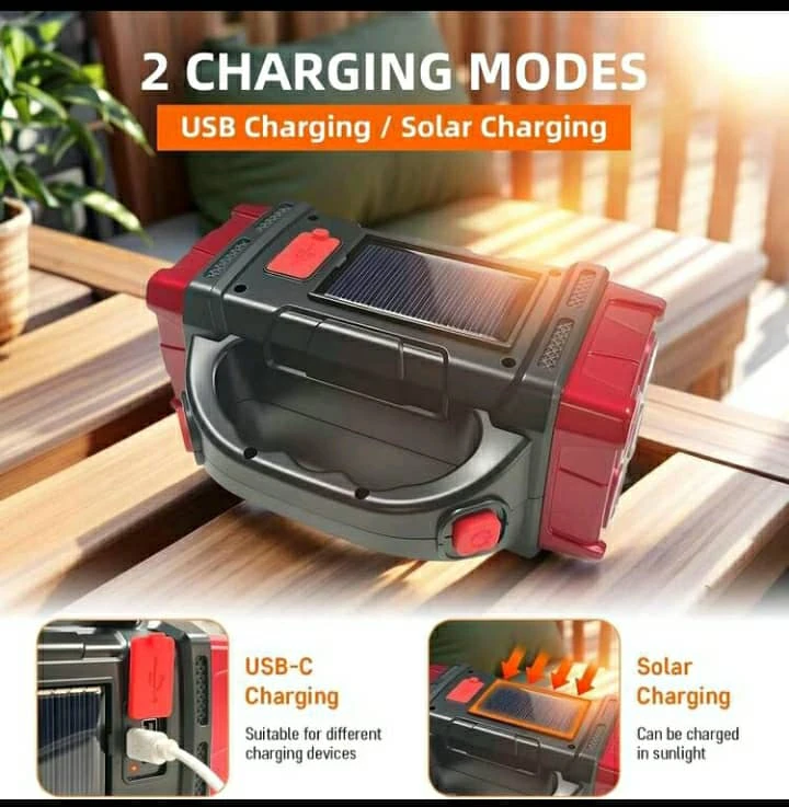 Lámparas recargables con panel solar's foto | CASAVIVA |  BizneCubano