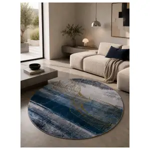 Alfombra Circular Decorativa – 180 cm miniatura 1