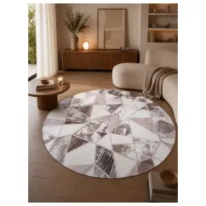 Alfombra Circular Decorativa – 180 cm miniatura 1