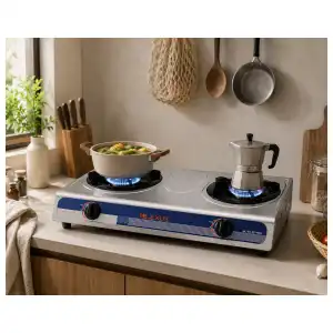 Cocina de Gas 2 quemadores miniatura 2