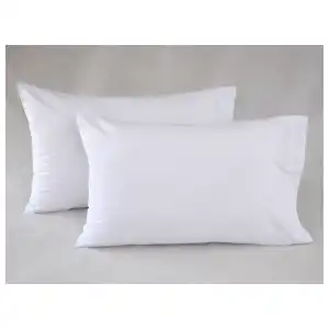 Fundas (2) blancas de almohadas miniatura 2