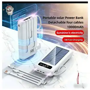 Power bank con panel solar miniatura 1